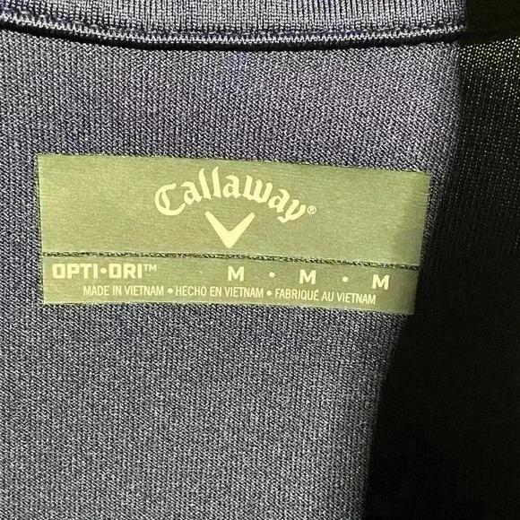 Callaway Women Sleeveless Golf Top MEDIUM Blue 1/4 Zip Athletic OptiDry Colorful - Picture 6 of 7